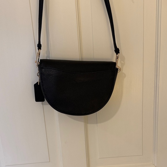 Coach Black Pebbled Leather Crossbody Bag - Picture 6 of 11